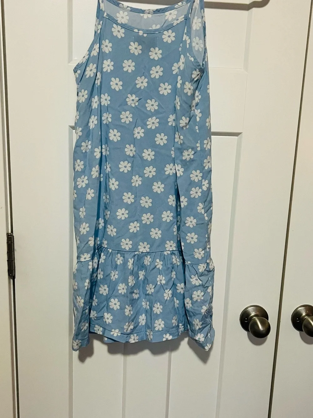 Old Navy Blue Daisy Print Sundress with Ruffle Hem